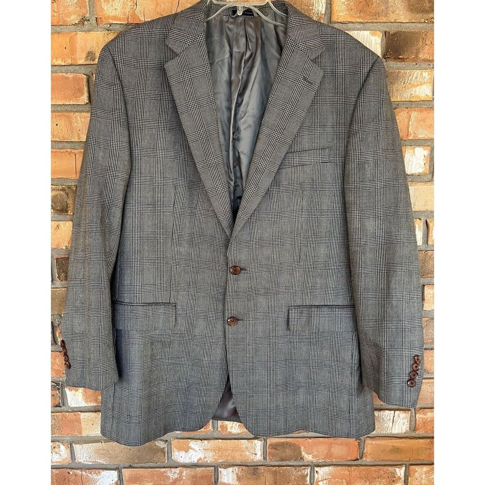Ralph Lauren Men’s Wool Silk Single-Breasted Button Blazer Size 44 L